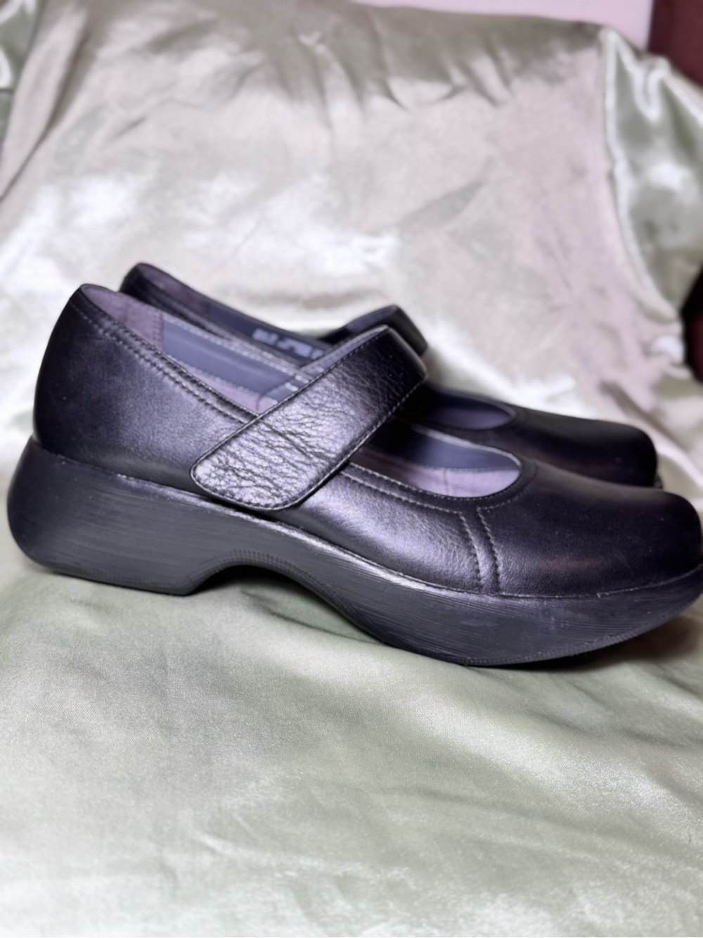 Dansko Black Leather Mary Jane Shoes with Low Heel size 38 - Picture 2 of 7